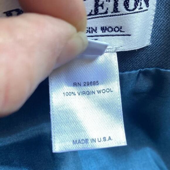 PENDLETON Dusty Blue Virgin Wool Jacket size 12 - Picture 5 of 6